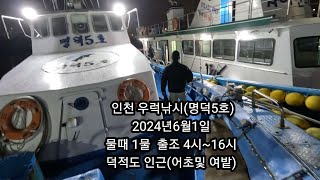 인천 힐링 낚시(명덕5호)