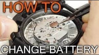 Fossil watch battery change