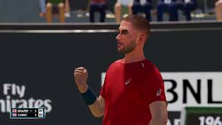 J. Draper vs B. Čorič [Roma 24]| 1/64 Final | AO Tennis 2 Gameplay #aotennis2 #AO2