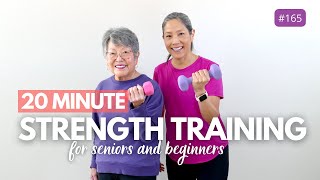 Chair Workout | 20 Minute Strength Training for Seniors, Beginners