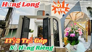 ✅Bán Nhà Trả Góp Chỉ 1Tỷ2 - Đã Hoàn Công Mặt Tiền Kinh Doanh Có Nội Thất Đẹp Gần Hưng Long TPHCM