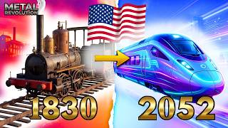 Evolution of American Trains: From Wild West Steam to Future Maglev (1830–2052)