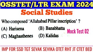 Target OSSTET/ LTR \u0026 SSD Exam !! Social Studies MCQs !! Imp for OTET JT POLICE SI !! cine tv odisha