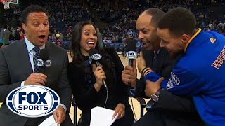 Stephen Curry bombs dad during pregame