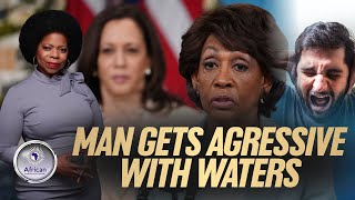 White Content Creator Disrespects Maxine Waters And Jumps In Her Face As She Was Getting In Car