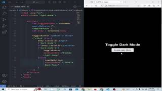 Create a Dark Mode Toggle with HTML, CSS & JavaScript | Easy Dark Theme Switch Tutorial