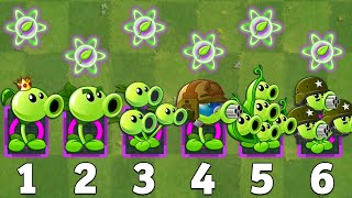 PvZ2 Challenge - All Pea Plants Vs Team Zombies NOOB - PRO - HACKER - MASTER - GOD !