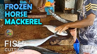 Satisfactory Fish cutting oparation🔥| Frozen Horse Mackerel Fish