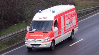 Kleinalarmfahrzeug (KLAF) + Einsatzleitdienst (ELW) Berufsfeuerwehr Erfurt FW 1