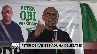 PETER OBI VISITS KADUNA DELEGATES