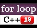 CPP For Loop with Example | C++ Video Tutorials