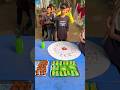 Spin and bottle flip challenge to eating sweet #villagegame