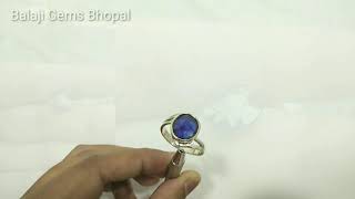 Certified Natural Blue Sapphire Stone | Thailand Blue Sapphire Gemstone | Certified Rashi Ratna