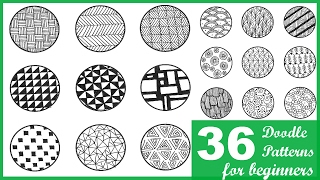 36 EASY DOODLE PATTERNS FOR BEGINNERS