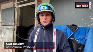 DAVID THOMAIN | DRIVER DE HASARD D'ERABLE | QUINTÉ DU SAMEDI 18 JANVIER À PARIS VINCENNES