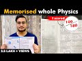 How I scientifically memorised and mastered whole Physics || How did I scored 180 out of 180 || NEET