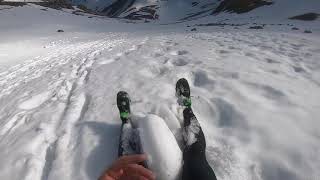 Snow sliding at Pilatus, 23. May 2019