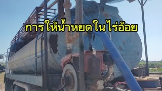 การให้น้ำหยดในไร่อ้อย