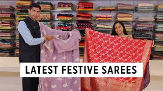 Latest Fancy Festive Saree Collection Budget Range - New Trend Sarees