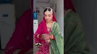 very beautifull bride#matching double dupatta with lengha#insta#youtube#shortsfeed