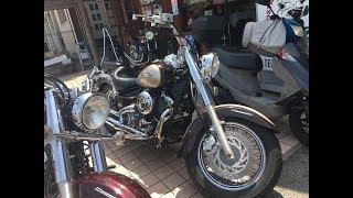 美人ライダーツーリング　華麗な男子ライダー　ヤマハドラッグスター400　YAMAHA DragStar400　DS400　ヤマハ DragStar400