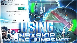 USING A NBA 2K19 MOBILE JUMPSHOT IN NBA 2K19!!! • BEST JUMPSHOT IN THE GAME?
