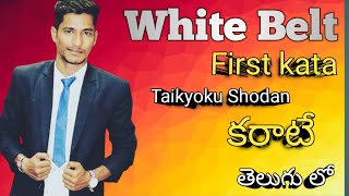 Learn the first kata Taikyoku shodan with our white Belt course || #karate #kata #karateintelugu