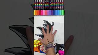 🐉🐉 Drawing Goku but in 4 Different Forms 🐉🐉 #shorts