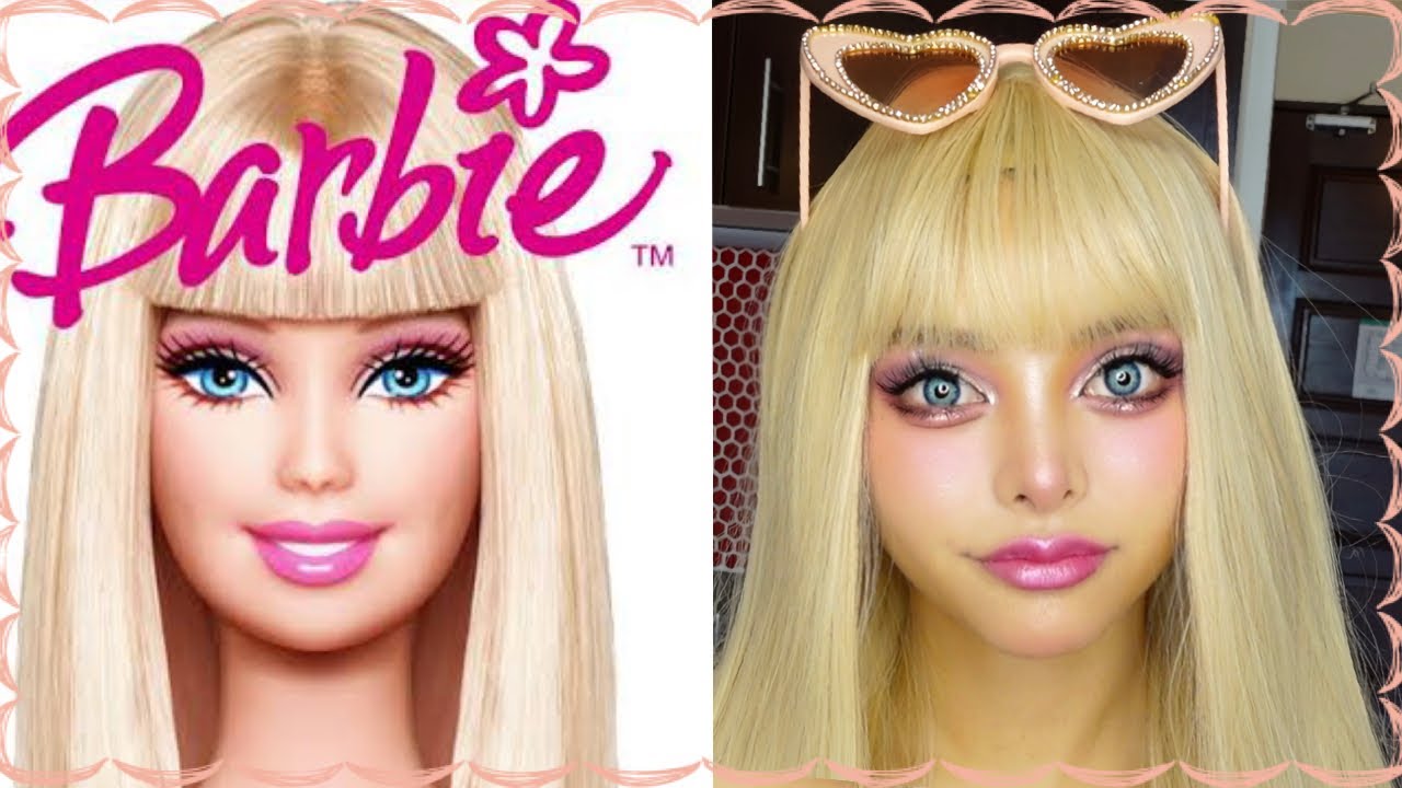 Barbie Transformation Tutorial ♡/Japanese GAL - YouTube