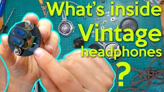 Dismantling some Vintage Headphones to prepare them for resto-modding