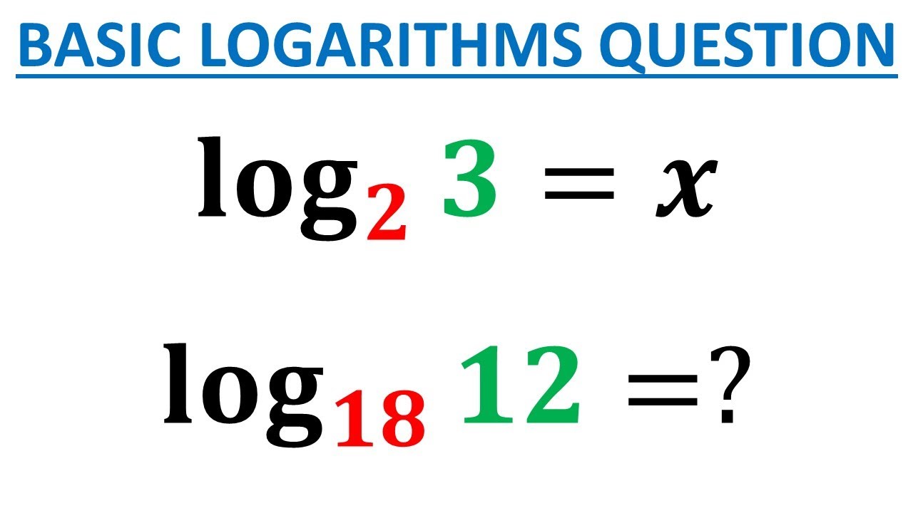 A Question On Basic Rules Of Logarithms Easy To Learn This Solution A Question On Basic Rules Of Logarithms Easy To Learn This Solution