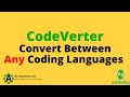 😲Easily Convert Code between Any Coding Language with CodeVerter❗