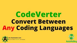 😲Easily Convert Code between Any Coding Language with CodeVerter❗