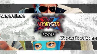 Street Fighter V: Sk8erclone (Guile) V MeowsYouDoing (R.Mika) - Nemesis 64 Tournament SFV