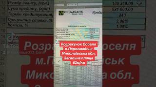 Розрахунок єоселі. Квартира в м.Первомайськ Миколаївська область #миколаїв