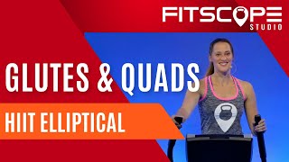 30 Min Glutes & Quads Elliptical Workout with Meghan | Low Impact HIIT Elliptical