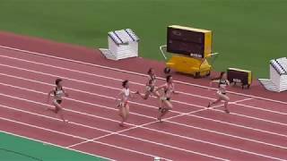 第79回愛知陸上競技選手権大会　女子100ｍ　予選第2組　2019/07/15