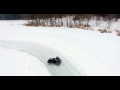 winter karting. dji. 4k winter drift