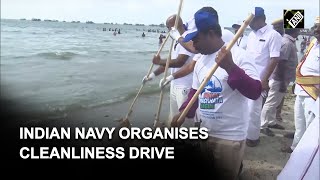 TN: Indian Navy, District Administration organise cleanliness drive at beach in Ramanathapuram