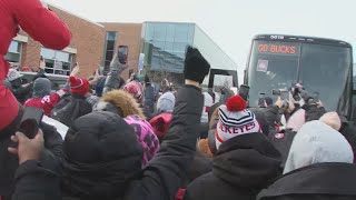 VIDEO | Ohio State Buckeyes arrive in Columbus after winning national championship