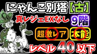 【にゃんこ大戦争】にゃんこ別塔【古】9階をレベル40以下で攻略！イディ、真レジェEX無しでも勝てます！【The Battle Cats】