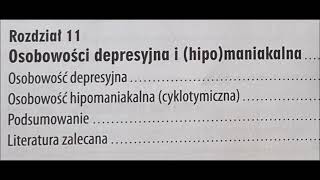 11 DIAGNOZA PSYCHOANALITYCZNA 11 OSOBOWOŚĆ OSOBOWOŚĆ DEPRESYJNA I HIPOMANIAKALNA