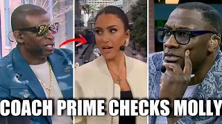 Deion Sanders Checks Molly Qerim LIVE On ESPN First Take For Banning Lavar Ball Coach Prime GOES IN!