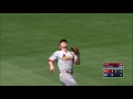 stl@sd gyorko runs down a shallow pop fly