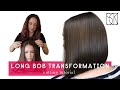 LOB/LONG BOB HAIRCUT TRANSFORMATION - tutorial by SANJA KARASMAN