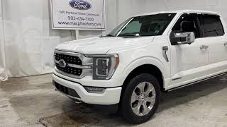 White 2021 Ford F-150 PLATINUM Review   - MacPhee Ford