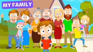 My Family - vocabulary for kids | English Vocabulary for Kids