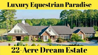 Luxury Equestrian Estate with Private Arena \u0026 Tropical Pool | $2.4M NC Dream Home