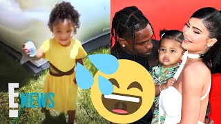 Kylie Jenner & Travis Scott's Water Balloon Fight With Stormi | E! News