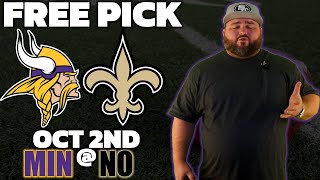 Vikings vs Saints Free Pick | NFL Football Week 4 Predictions - Minnesota @ New Orleans | Kyle Kirms